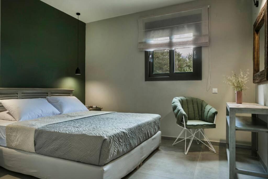 Color Villas-New Villa Green At Trapezaki With Private Pool Mousata Екстериор снимка